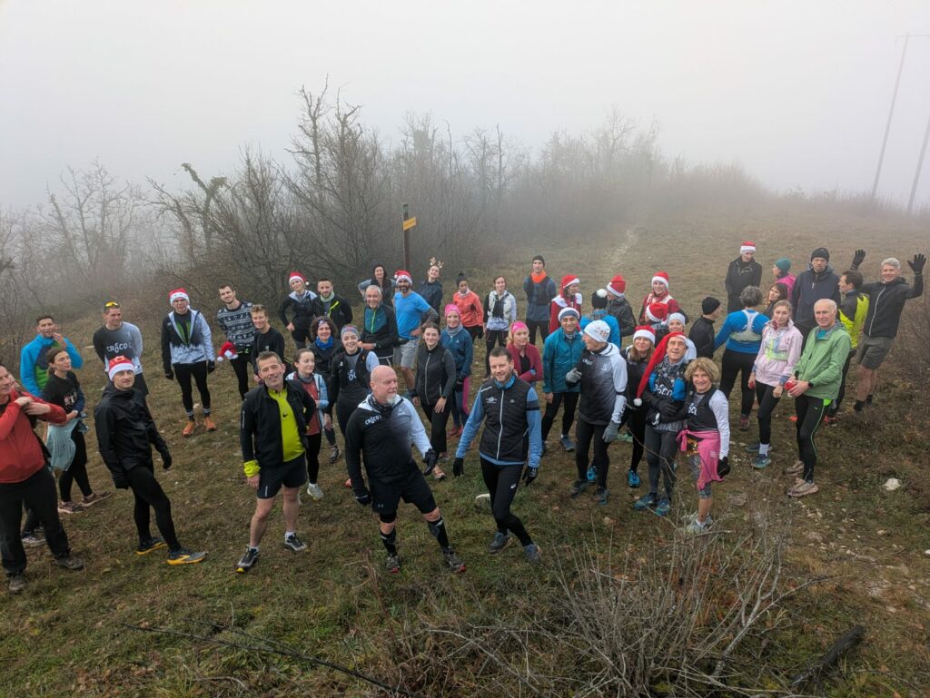 groupe de coureurs de la croco noël